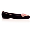 Black Suede  Ballet Flats