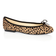 Leopard Ponyhair Ballet Pumps - Flat Shoes
