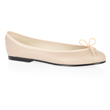 Nude Leather Ballet Flats