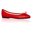 Red Glitter Ballet Pumps - Flat Shoes